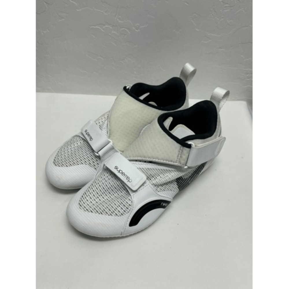Nike SuperRep Cycle Women's Indoor Cycling Shoes White Black CJ0775 100 Size 6.5